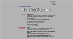 Desktop Screenshot of howyousign.com