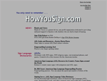 Tablet Screenshot of howyousign.com